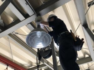 LED 電気工事 施工事例 水銀灯.COM